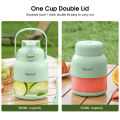 MAYTTO 800ML Juicing Cup Portable Electric Juice Blender Summer Mixer Juicer Fruit Mixed USB Rechargeable Easy to Operate 10 Blades Strong Motor With Portable Handle Design.