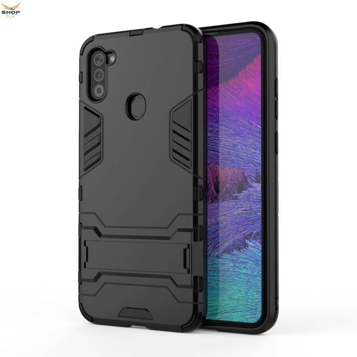 Samsung Galaxy A11 / Samsung Galaxy M11 - iRonman Armor Kickstand Back Phone Case Cover Casing