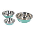 Stainless Steel Pet Bowl Noise Proof Rust Resistant Stainless Steel Cat Dog Bowl Versatile for Home Indoor.