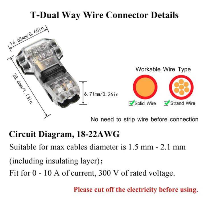15%20Pcs%203%20Way%202%20Pin%20Wire%20Connectors%20Low%20Voltage%20Universal%20Compact%20-%20Image%207