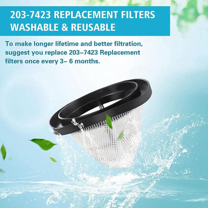 Beaquicy 4-Pack Vacuum Filter Replacement For Bissell 3-in-1 Stick Vacuums – Compatible With Part #2037423