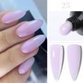 LILYCUTE 15ML Quick Nail Extension Gel Glitter Pink Vernis Semi Permanent UV Gel Nail Polish Nail Art Prolong Construction Gel.