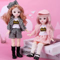 Doll Lele Barbie 6 Points BJD Dress Up Princess Skirt Girl Toy 3D Real Eye Set Gift Box. 