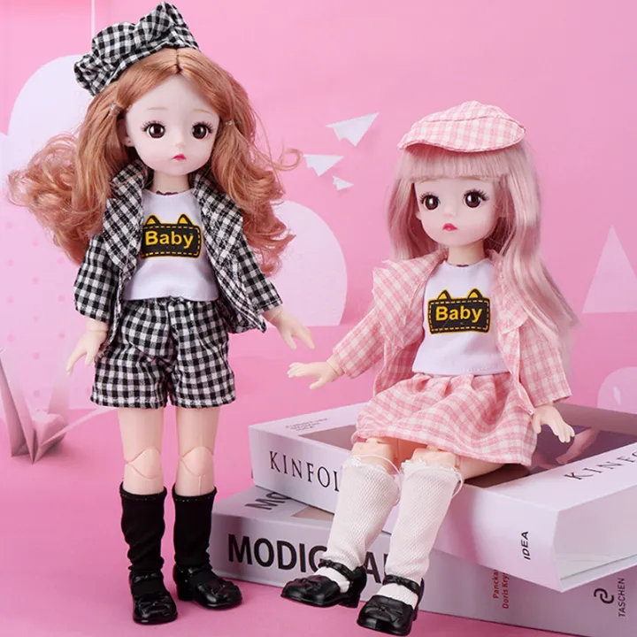 Doll%20Lele%20Barbie%206%20Points%20BJD%20Dress%20Up%20Princess%20Skirt%20Girl%20Toy%203D%20Real%20Eye%20Set%20Gift%20Box%20-%20Image%203