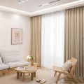 Modern Simple Solid Color 100% Full Shading Bedroom Thickened Windproof Warm Curtains Super Sound Insulation and Noise Reduction. 