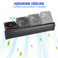 Aquarium Fan Aquarium Chillers Cooling Fan System for Salt Fresh Water Aquarium Fish Tank Temperature Control Cooling.