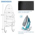 Ironing Board Holder Wall Mount Electric Iron Hanger Ironing Board Rack Ironing Board Storage Organizer Black. 