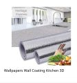 60CMx150CM Adhesive Vinyl Silver Oil proof Aluminium Foil Stickers For Kitchens. 