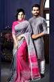 Dhupiyan Silk Sharee and Cotton Panjabi For Combo Couple Dress. 