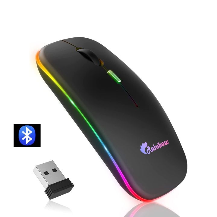 Rainbow%20Duel%20Mode%20Bluetooth%20Version%20Rgb%20Rechargeable%20Wireless%20Mouse%20-%20Effortless%20Wireless%20Connectivity%20For%20Gaming%20Enthusiasts%20-%20Image%207