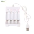 Dudu 1.2V Universal Smart 4-Slot AA/AAA Rechargeable Battery Charger Adapter USB Plug. 