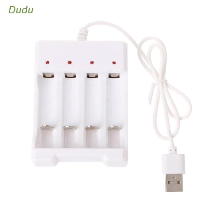 Dudu 1.2V Universal Smart 4-Slot AA/AAA Rechargeable Battery Charger Adapter USB Plug