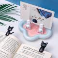 16/2PCS Food Sealing Clips Cartoon Cat Plastic Snacks Sealing Clamps Clothes Hanging Clips Household Office Desk Storage Tool.