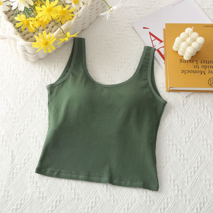 New%20One-Piece%20with%20Chest%20Pad%20U%20Backless%20Small%20Sling%20Women's%20Short%20Inner%20Wear%20Outer%20Wear%20Sexy%20Beauty%20Back%20Bottoming%20Vest%20-%20Image%208