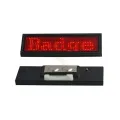 1pc 44x11 pixels Led tag Colorful Rechargeable Led Scrolling Name Badge Moving Text Display Business Card Tag. 