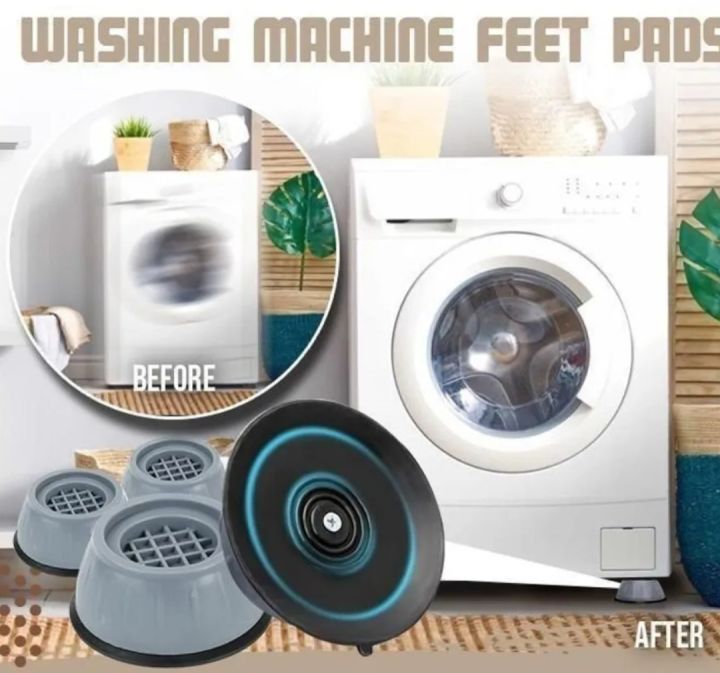 Machine Foot Mat 4Pcs Anti Slip Washing Machine Feet Mats Refrigerator Dryer Anti ...