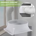 Portable Air Conditioner Exhaust Hose Coupler Window Adapter A/C Unit Tube Connector Parts & Accessories Square to Round. 
