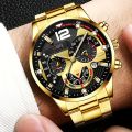 Men's Watch Quartz Watches Non-Mechanical Sports Boys Metal Steel Band Watches Calendar Display Luminous Hand Watches, Ideal choice for Gifts. 