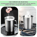 Measuring Jug 1L Stainless Steel, Measuring Cup Metal with Handle.