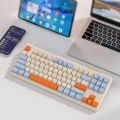 60% Wireless Mechanical Keyboard Bluetooth Dual Mode Hot-Swappable Mini 87-Key Red Switch for PC PS4 Xbox iPhone iPad. 