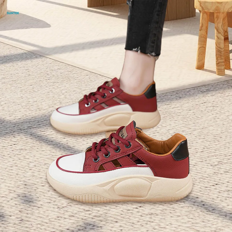 Chunky Platform Sneakers for Women Casual Shoes Nonslip Thick