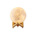 3D Moon Lamp 16 Colors Remote & Touch - 15 cm. 