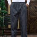 Chef Work Pant Belt Elastic Men's Kitchen Striped Zebra Pants Large Size Hotel Restaurant Chef Black and White Striped Pants Women. 