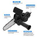 Electric Drill Converter Into Electric Saw with 4 Inch Chain Black. 
