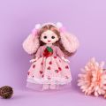 16cm Bjd Dolls 1/12 Mini Bjd Toys 13 Joint Moveable Cute Pouting Doll Fashion Princess DIY Dress Up Toys for Girls Birthday Gift. 