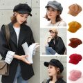 Auutmn Winter Hats for Women Solid Plain Octagonal Newsboy Cap Men Ladies Casual Wool Hat Winter Beret Women Painter Cap. 