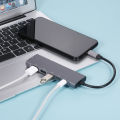 9-in-1 Multifunctional Type-C to 4K HD Hub PD Charge/Data Transfer/USB3.0/SD TF Card/HD/3.5mm Audio.