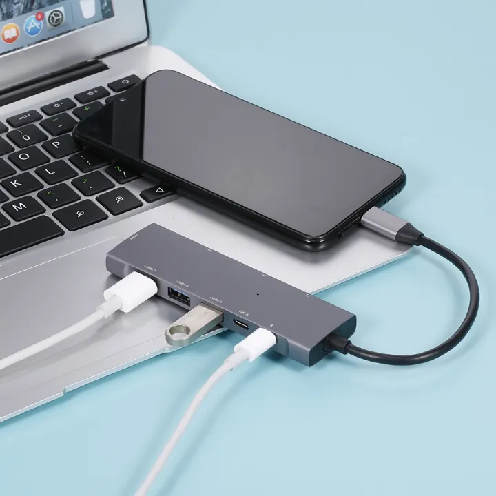9-in-1%20Multifunctional%20Type-C%20to%204K%20HD%20Hub%20PD%20Charge/Data%20Transfer/USB3.0/SD%20TF%20Card/HD/3.5mm%20Audio%20-%20Image%207