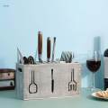 Utensil Holder Flatware Holder Cutlery Holder Container Wooden Silverware Organizer Tableware Storage Rack for Restaurant Dining Table Home.