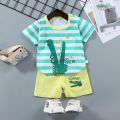 Summer Children's Clothes Baby Boy T-Shirt+Pant 2Pcs/Set Kids Cartoon Short Sleeve Suit Toddle Girl Clothes Suit Baby Outfit Set. 