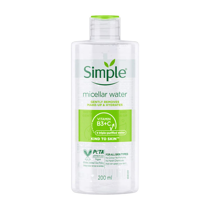 International Poland product Simple Micellar water used for male female - 200 ml