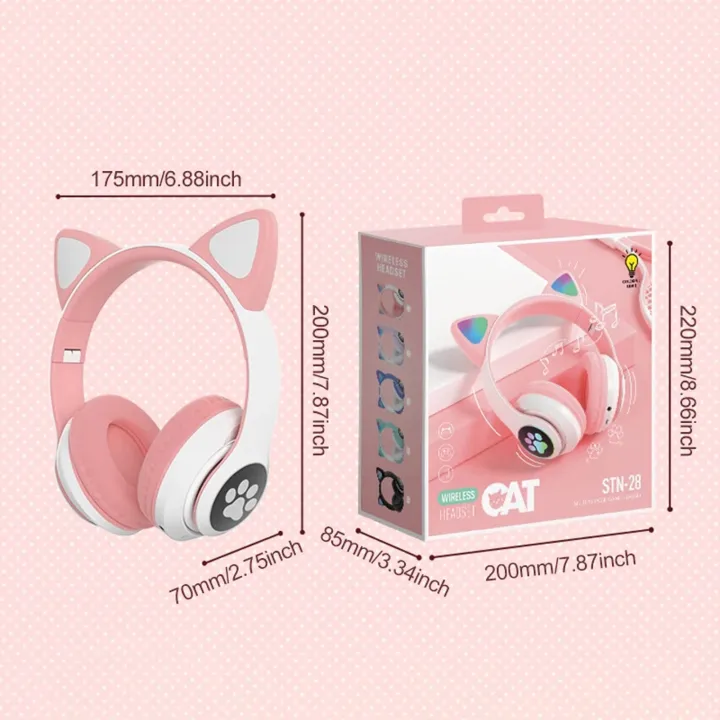 Cat%20STN-28%20Wireless%20Headphones%20For%20Girls%20LED%20Glowing%20Light%20Sports%20and%20Gaming%20Headphones,%20Support%20Mic%20AUX%20IN%20TF%20Card%20Cat%20Ear%20Bluetooth%20Earphone%20STN%2028%20-%20Image%207