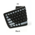 Group Vertical Portable Silent Foldable Silicone Keyboard Usb Flexible Soft Waterproof Roll Up Keyboard. 