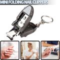 【The Edge of Beauty】nail clipper portable keychain fingernail cutter stainless steel nail folding nail clippers durable nail trimmer file manicure tools. 