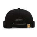 Vintage Dome Hat Mens Cotton Beanies for Men Docker Sailor Crimping Brimless Skull Caps Casual Elastic Cap. 