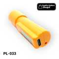LED Flashlight PE-033 Rechargeable Zoom Torch Light with Side Lamp.