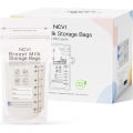 NCVI Breastmilk Storage Bags, 200ml Milk Freezer Bags for Breastfeeding, Temp-Sensing, Doubled-Sealed,Preservation Bag, BPA Free. 