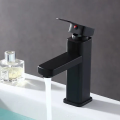 Basin mixer black china imported basin mixer hot and cold water double line Modern Black Square Faucets Hot and Cold Water Mixers Kitchen Bathroom Taps. 