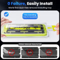 WSKEN Screen Protector for iphone 14/14pro/15 Pro/15 Pro Max Full Cover Tempered Glass,Easy Install.
