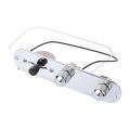 Electric Guitar Circuit Board Reliable Simple Installation Metal Electric Guitar 3 Way Control Board with 2 Screws for Practice.