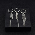 Bulletproof teenager Jungkook same asymmetrical chain earrings personality fashion mix and match earrings ear clips wholesale.