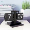 Clock Digital Flip Down Clock Retro Design Mechanical Table Clock Automatic Page Turning.