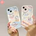 Creative Candy-Colored Stars Cartoon Puppy Kitten Phone Case Compatible For IPhone 15 7Plus 11 14 13 12 Pro Max 7 XR X 6 8 6S Plus XS MAX SE 3D Wavy Curved Edge Soft Cover. 