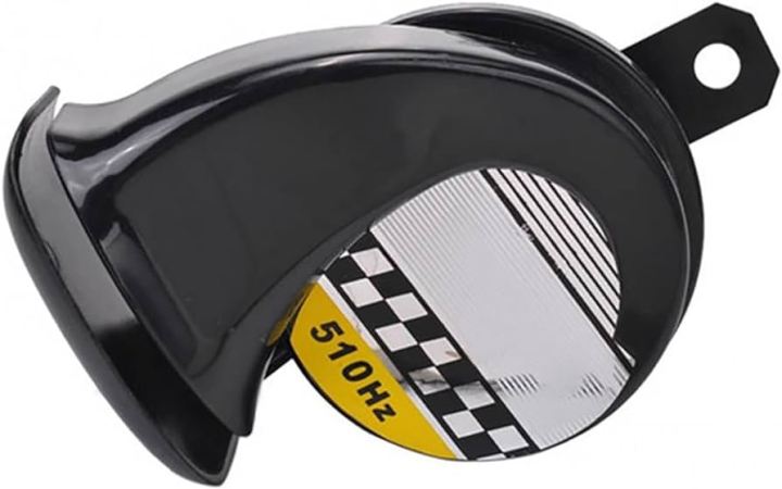 Snail Shaped Pop Pop Sound Horn for Motorcycle. Black