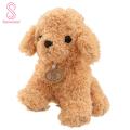 （New）Cartoon Cute Poodle Dog Puppy Pluh tuffed Doll Huggable Toy Home Ornament Gift. 