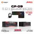 JEDEL-CP-09 Combo Gaming 4IN1 Keyboard Mouse Mousepad And Headset For Gaming Gammer. 